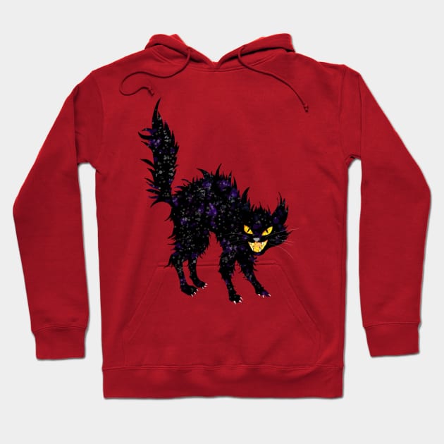 hellish black cat Hoodie by Wolshebnaja